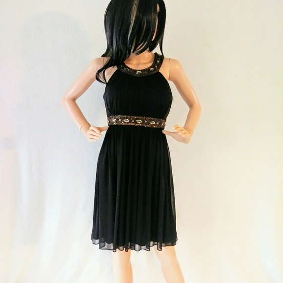 Cache Dresses & Skirts - SALE! Cache Sz 8 Brown Beaded Fancy Party Dress